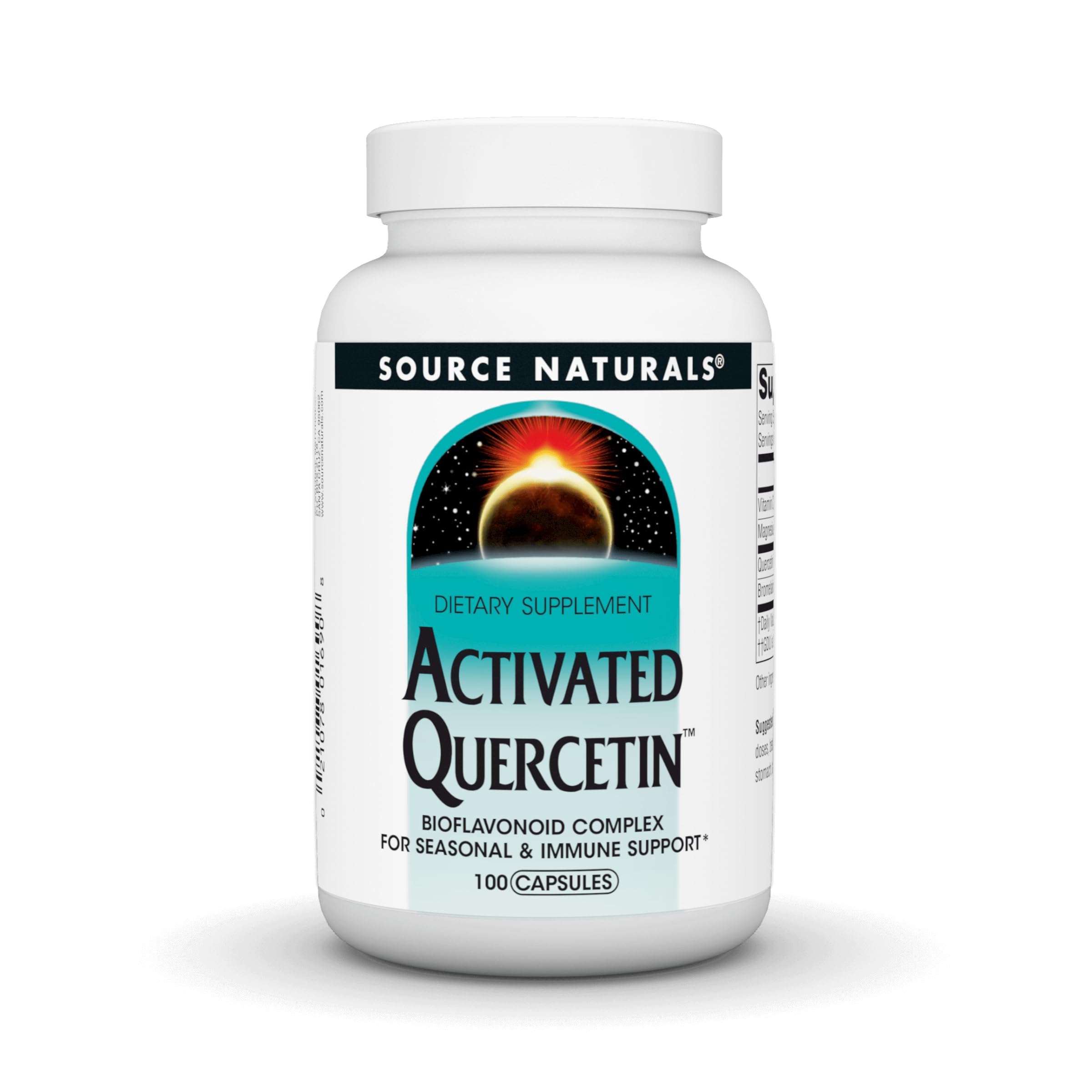 Source Naturals frente del envase mostrando la presentación de 100 cápsulas y beneficios