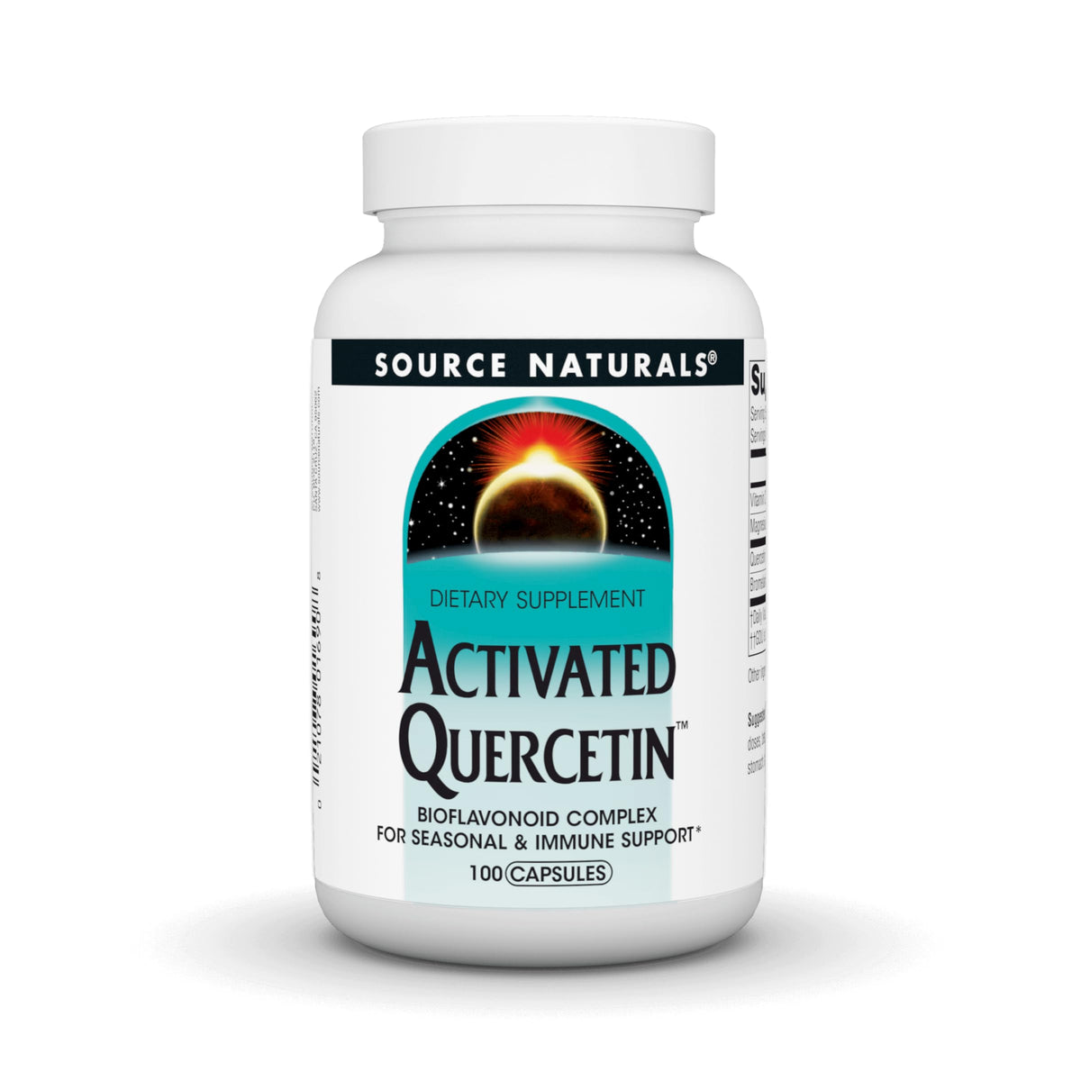 Source Naturals frente del envase mostrando la presentación de 100 cápsulas y beneficios