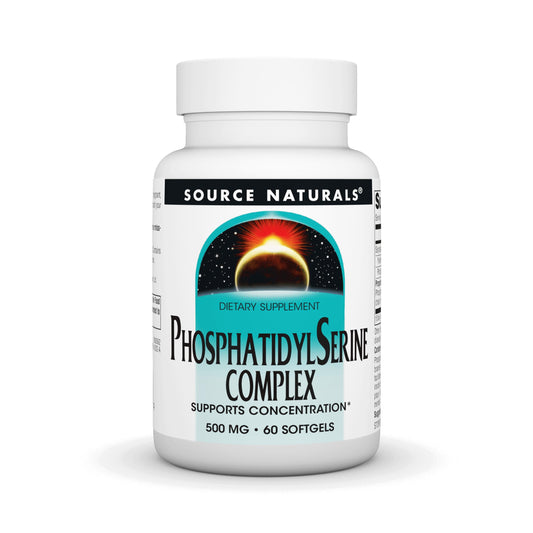 Source Naturals vista frontal del frasco que destaca la marca y pureza