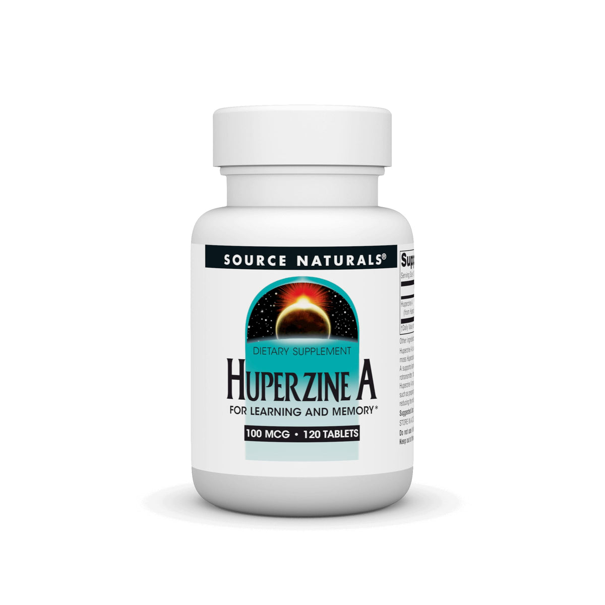 Source Naturals frasco frontal mostrando 120 tabletas y diseño de etiqueta claro