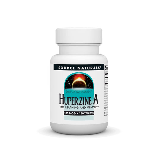 Source Naturals frasco frontal mostrando 120 tabletas y diseño de etiqueta claro