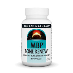 Source Naturals frasco frente mostrando la marca y beneficio óseo
