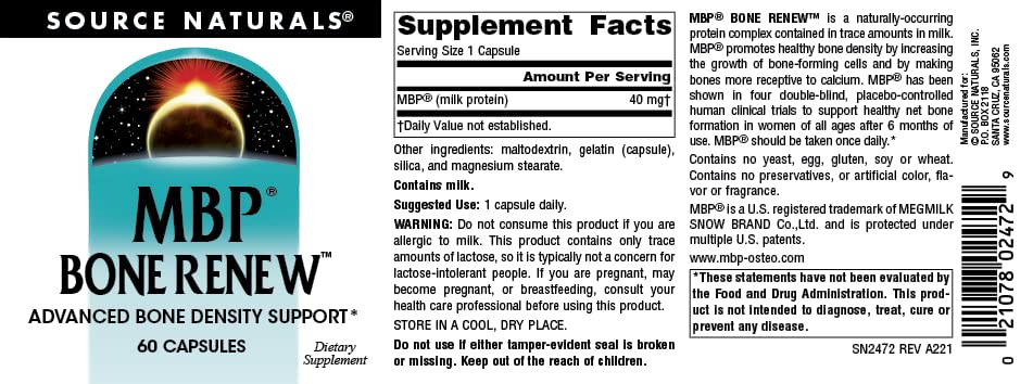 Source Naturals etiqueta con ingredientes y uso sugerido visible