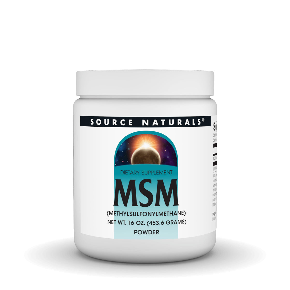Source Naturals envase frontal mostrando 16 onzas y pureza