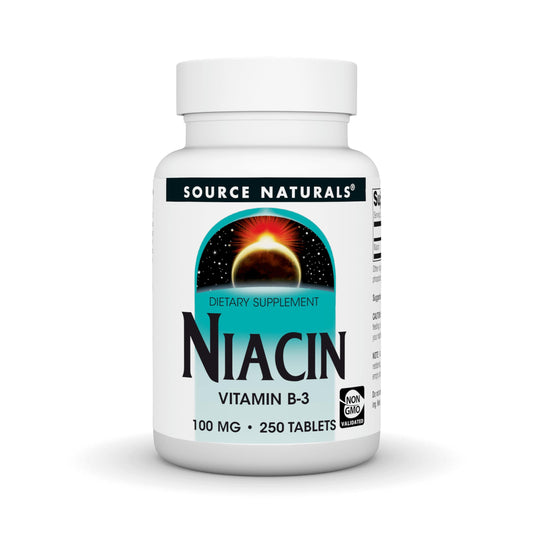 Source Naturals frasco frontal mostrando 250 tabletas y beneficios de práctica
