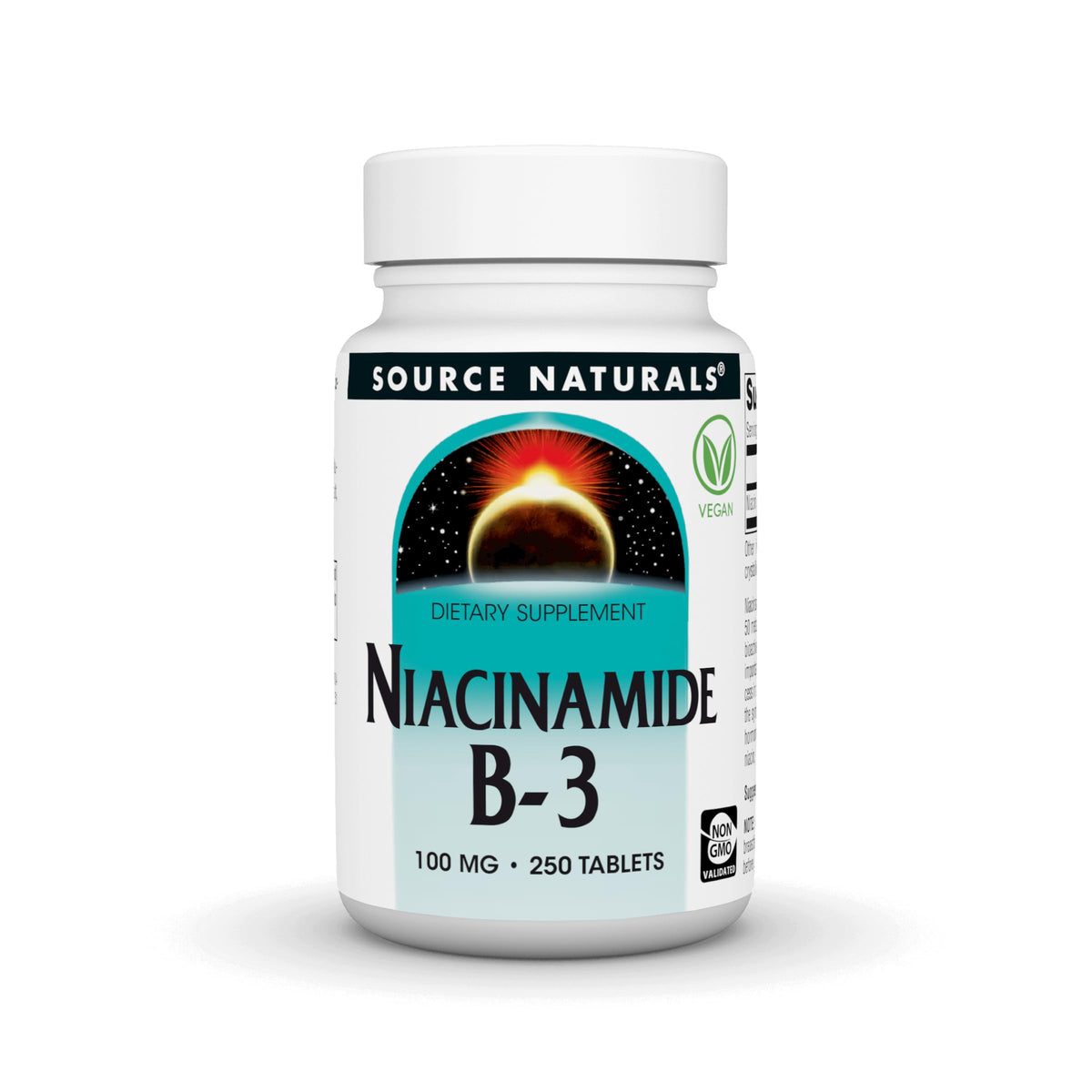 Source Naturals frasco frontal mostrando etiqueta y beneficio de dosificación clara