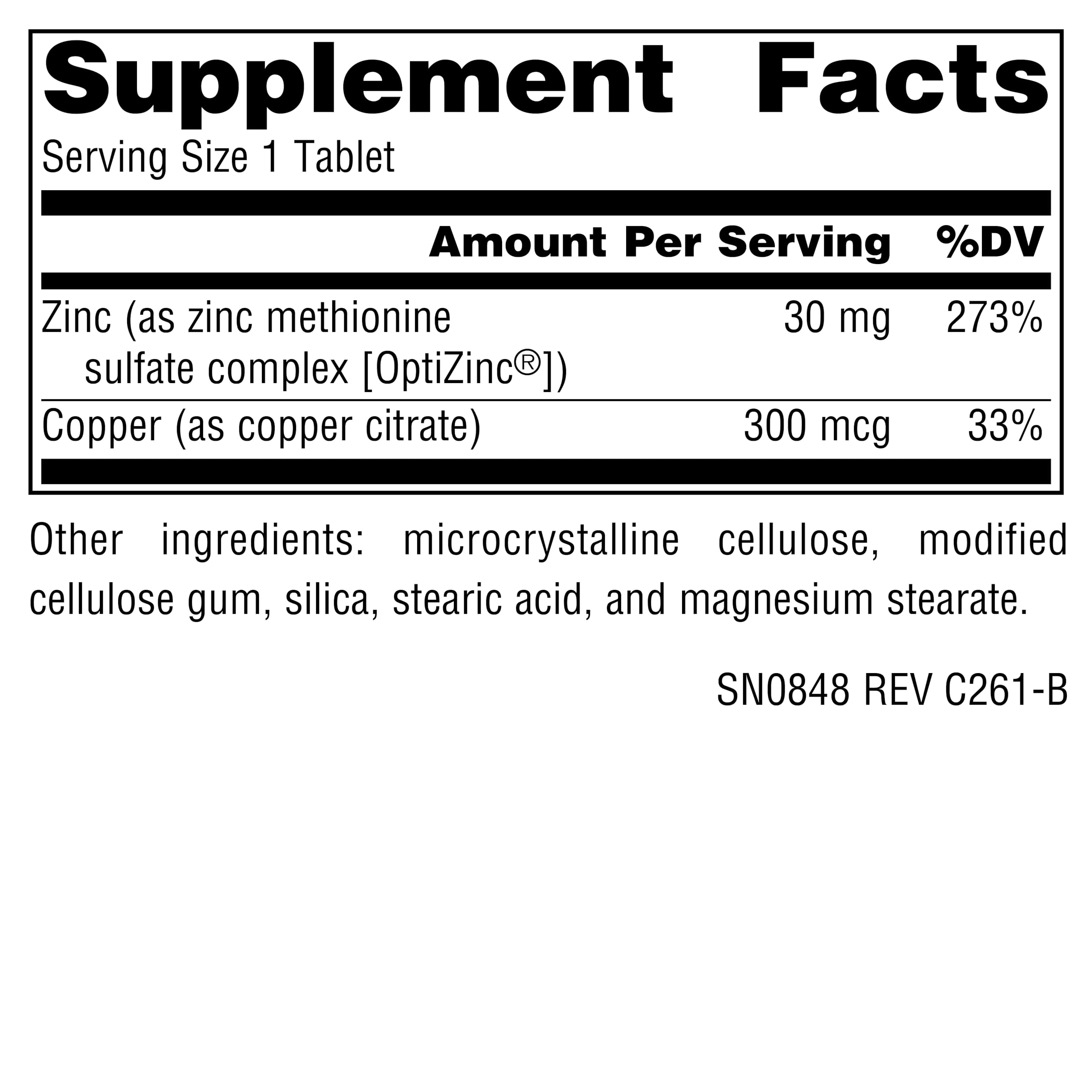 Source Naturals etiqueta OptiZinc detalle legible y beneficios