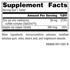 Source Naturals etiqueta OptiZinc detalle legible y beneficios