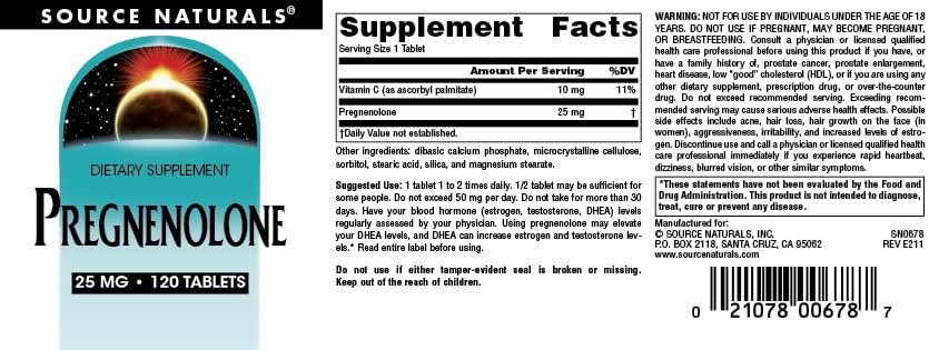 Comparación de tamaño de la tableta Source Naturals junto a una moneda