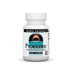 Source Naturals frasco frontal con 60 tabletas, beneficio antioxidante visible