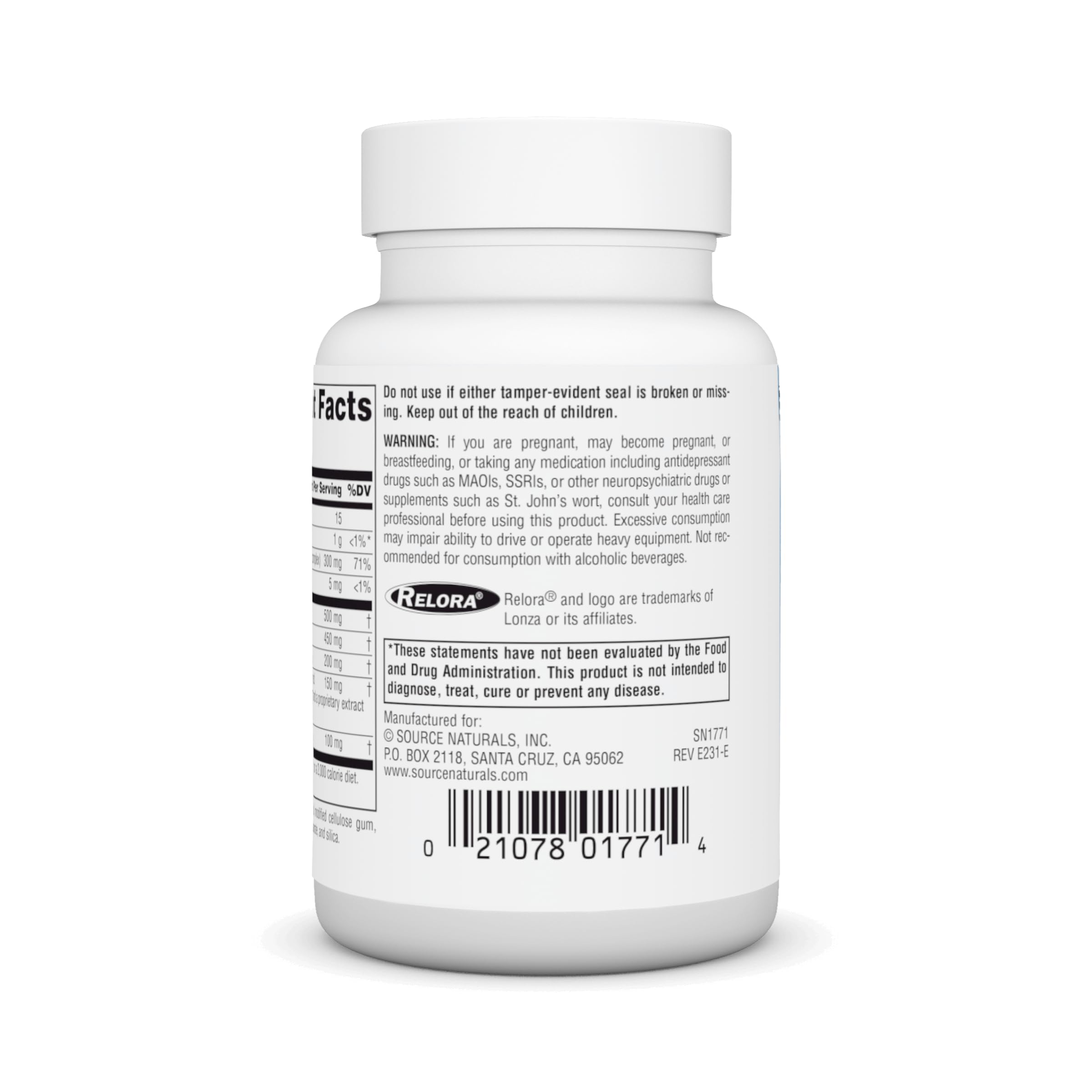 Source Naturals tableta en mano para comparar escala y facilidad de uso