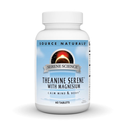 Source Naturals Serene Science L-teanina en botella para relajación suave