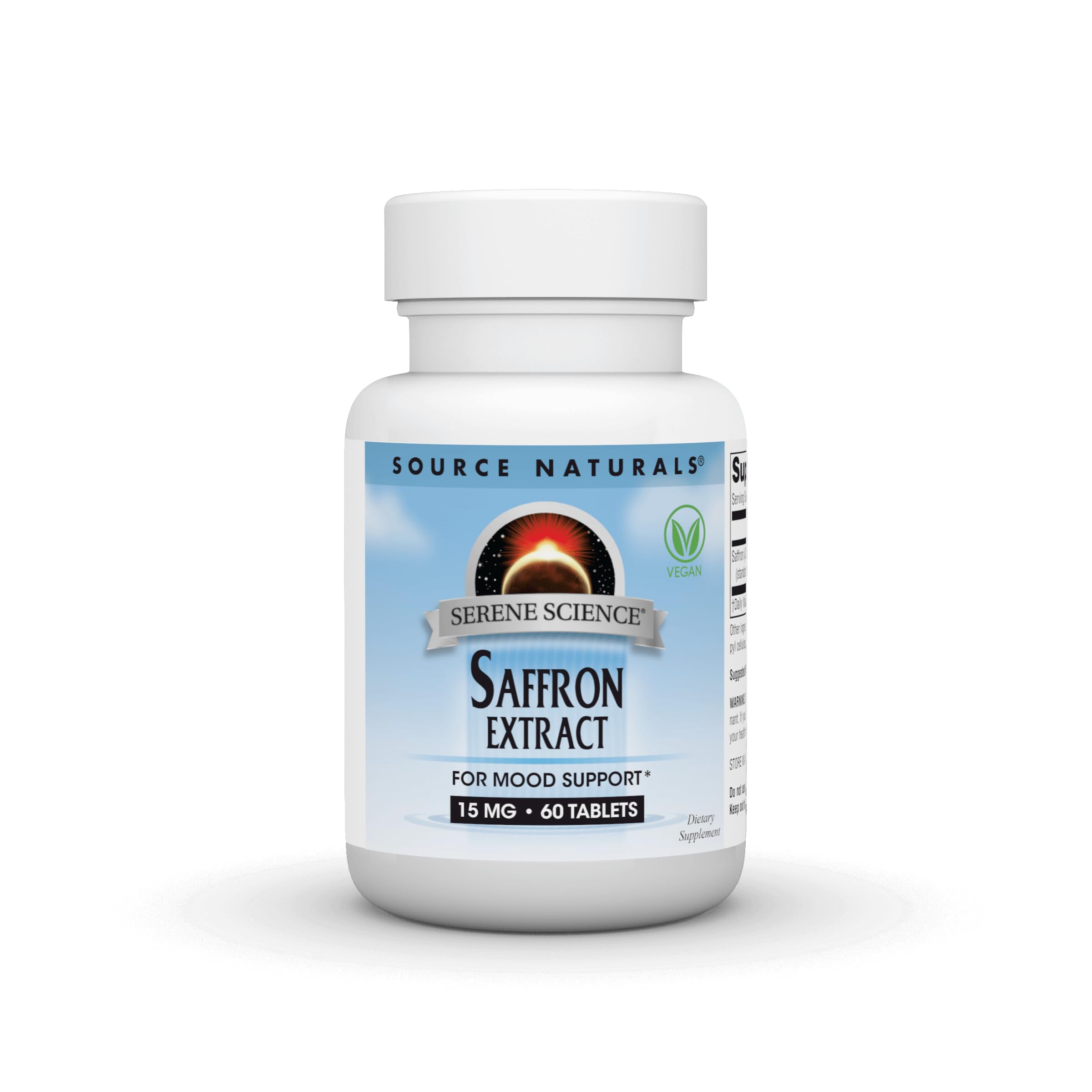 Source Naturals frasco frontal con 60 tabletas, imagen clara del envase y confianza