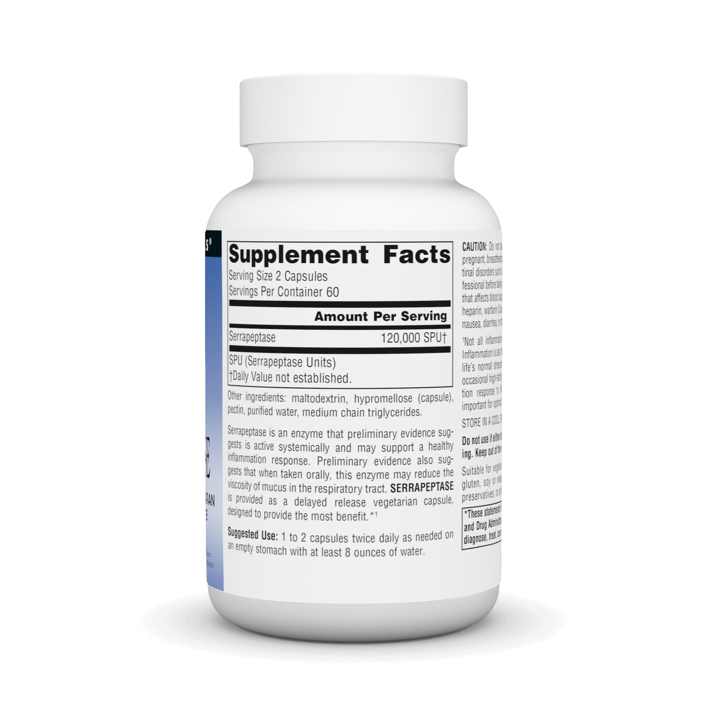 Source Naturals cápsula en mano para comparar tamaño y dosificación