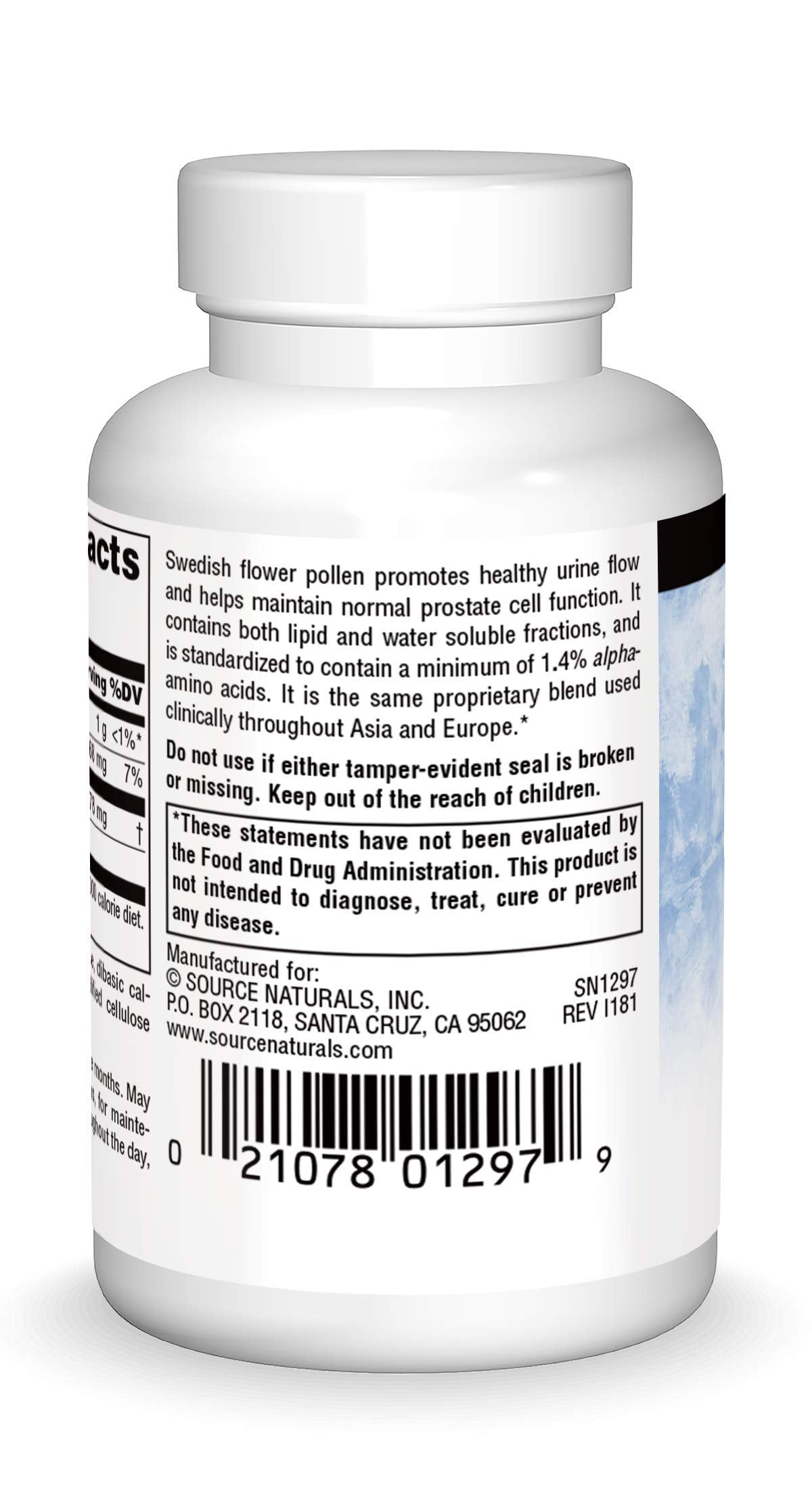 Source Naturals tableta en mano para comparar tamaño y comodidad de ingestión