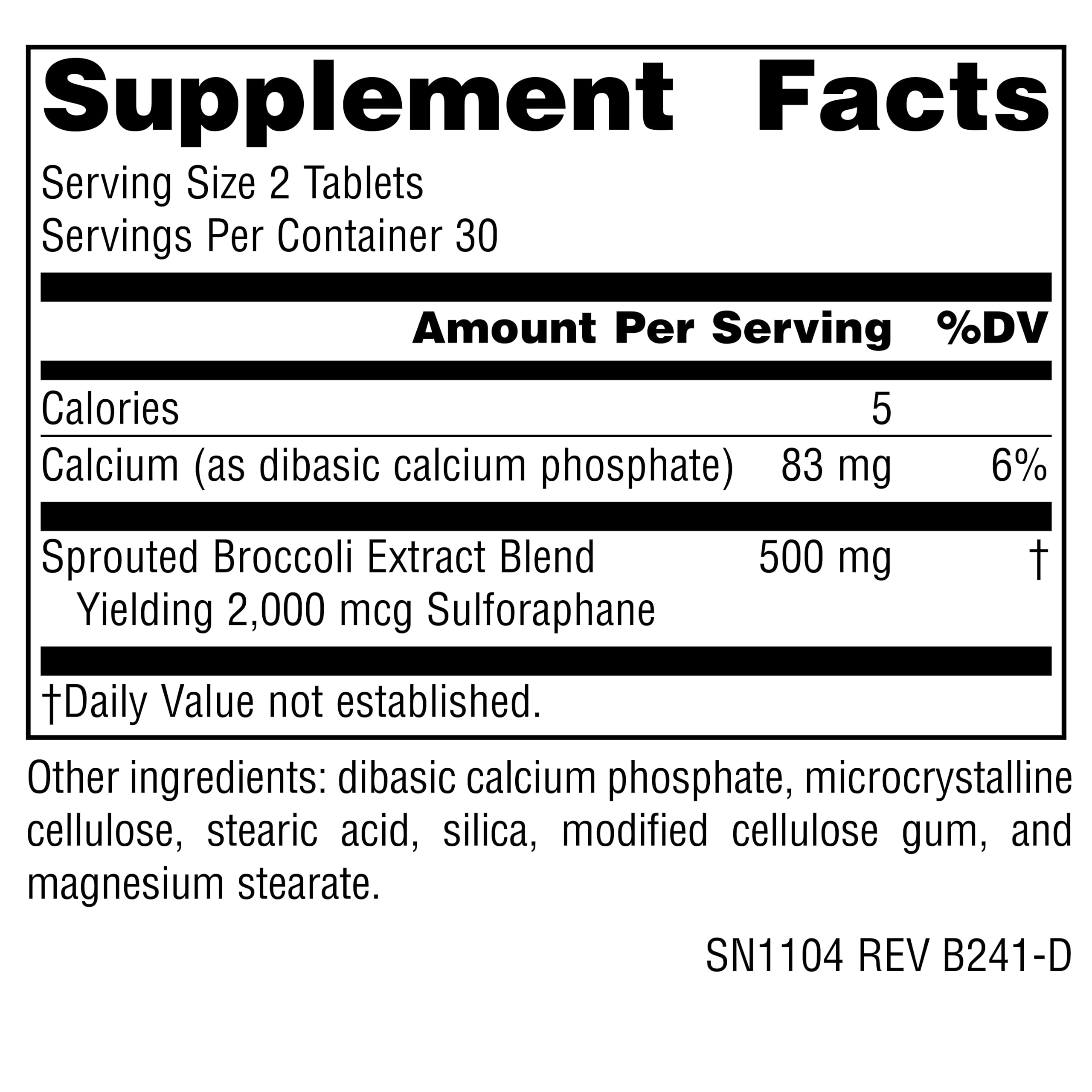 Source Naturals primer plano de la tableta que muestra textura y dosificación clara