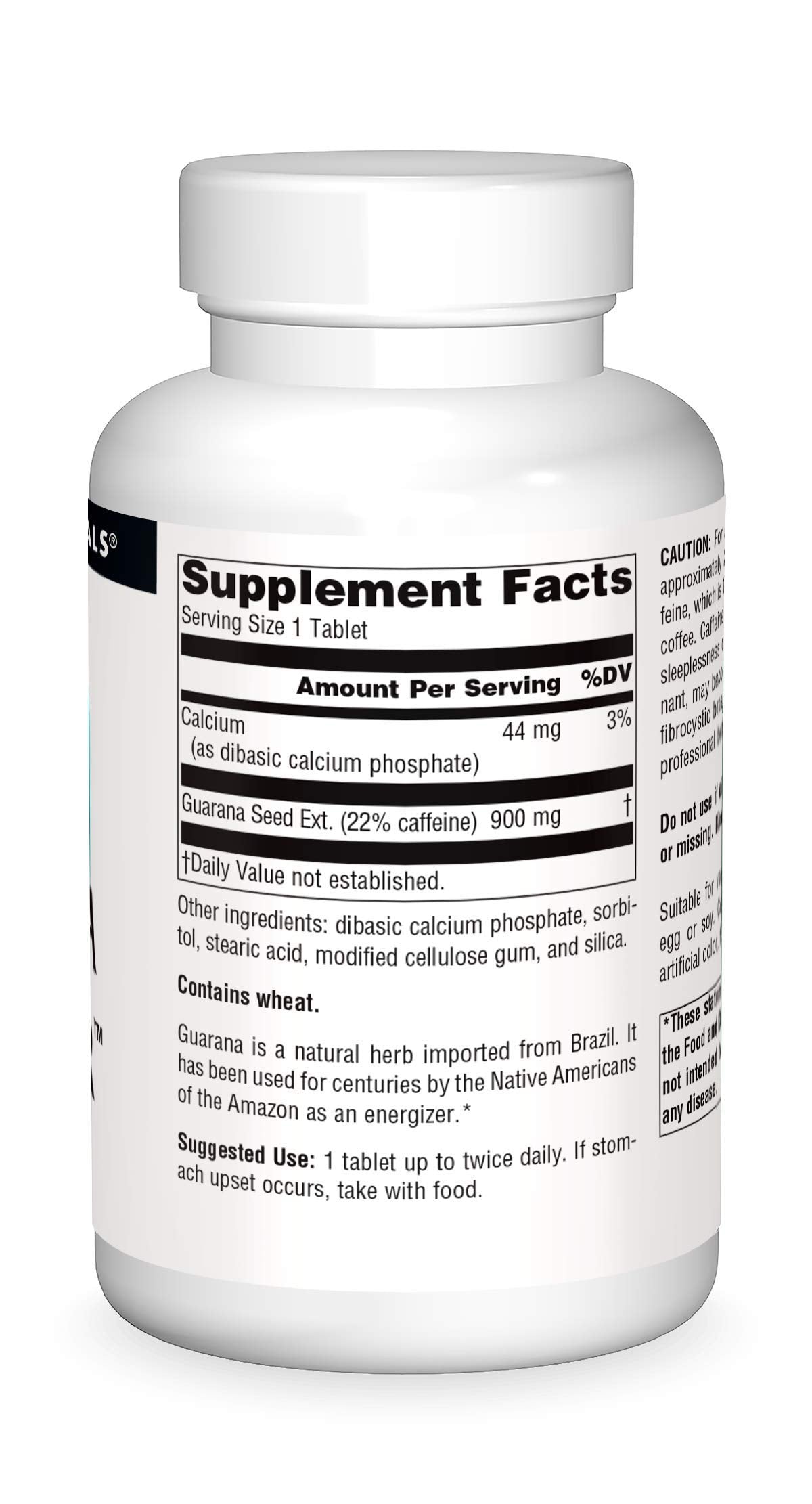 Source Naturals tableta en mano mostrando el tamaño real y la dosificación práctica