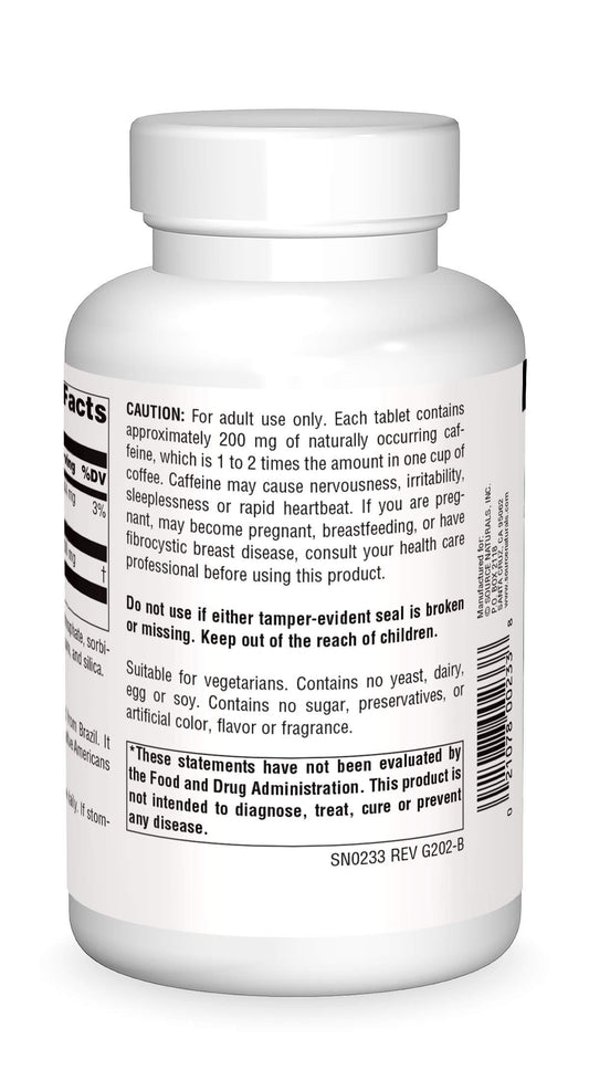 Source Naturals primer plano de la textura de las tabletas que facilita su ingestión