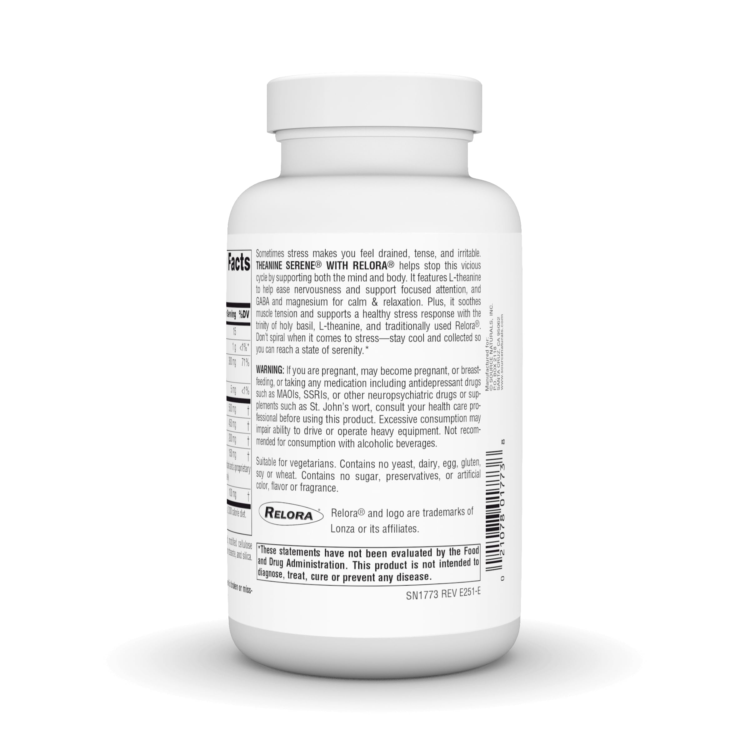 Source Naturals textura y borde del comprimido para ver calidad