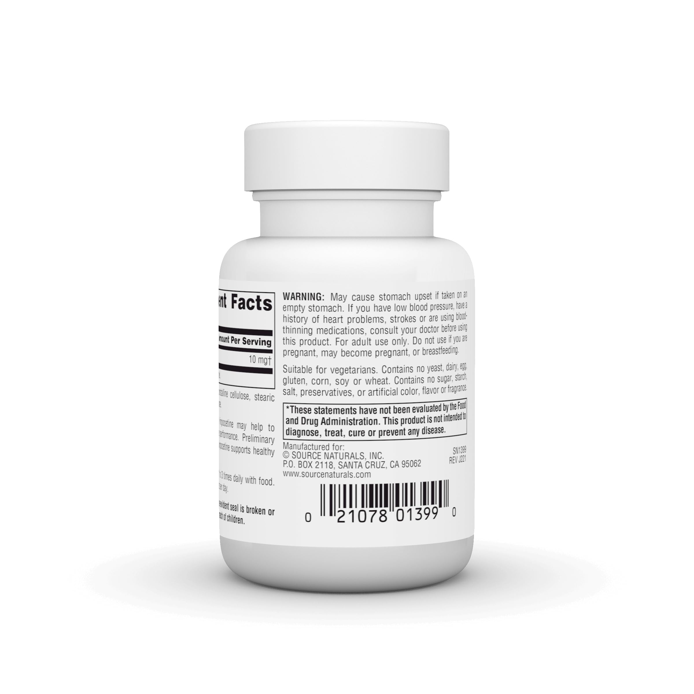 Source Naturals detalle de la textura del comprimido para percepción de pureza