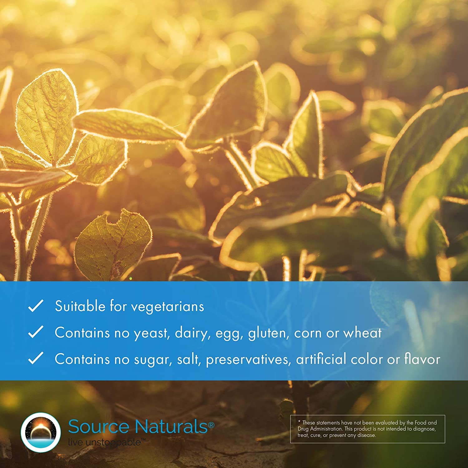 Source Naturals comprimido servido con comida para mejor absorción
