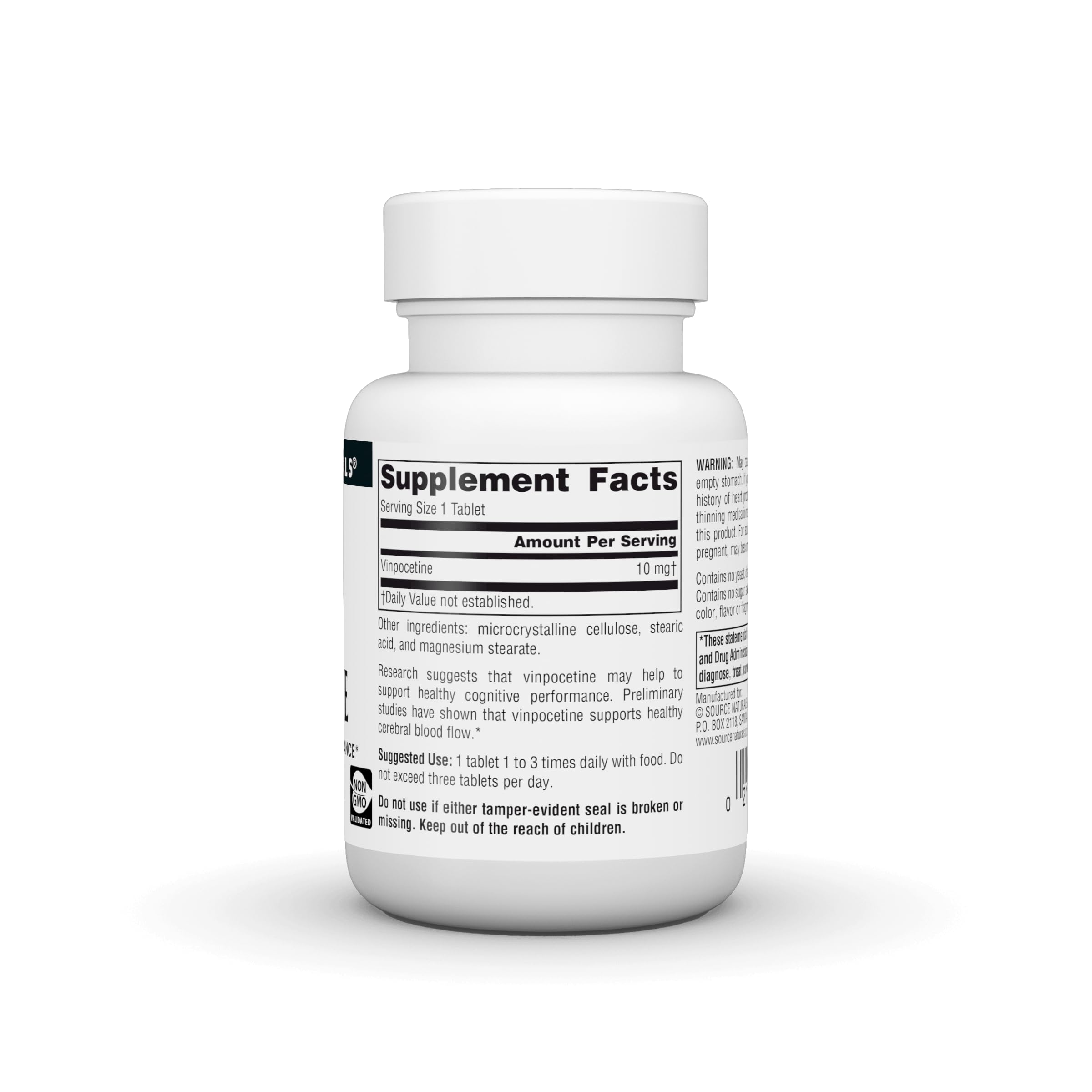 Source Naturals tabletas en mano sugieren dosificación práctica y portátil