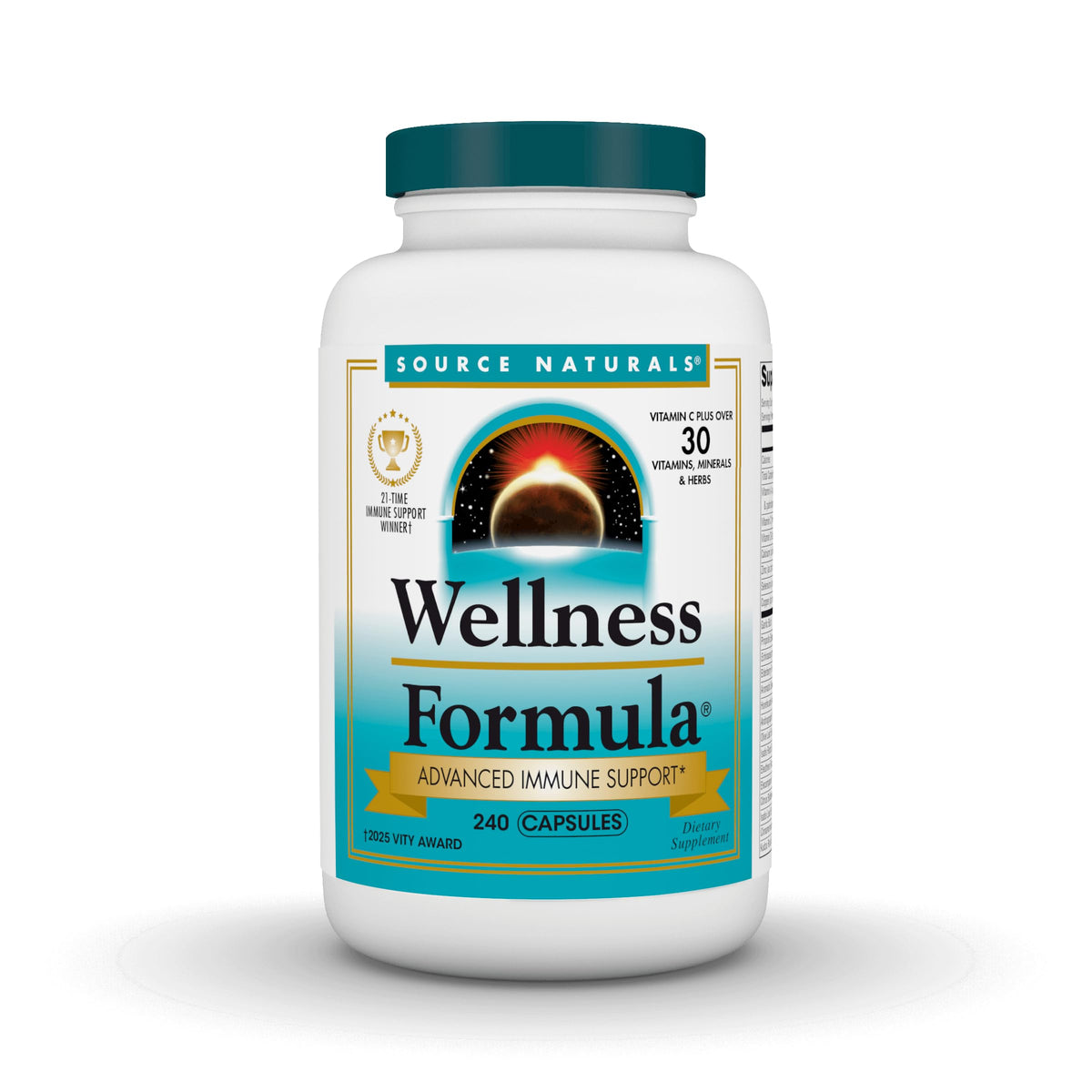 Source Naturals envase frontal mostrando 240 cápsulas y claridad informativa
