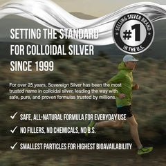 Sovereign Silver producto en entorno de estilo de vida que sugiere uso cotidiano