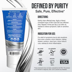 Sovereign Silver gel aplicado en mano demostrando cobertura y alivio