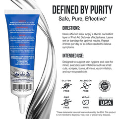 Sovereign Silver gel cubierto con apósito indicando protección y mantenimiento de la cura