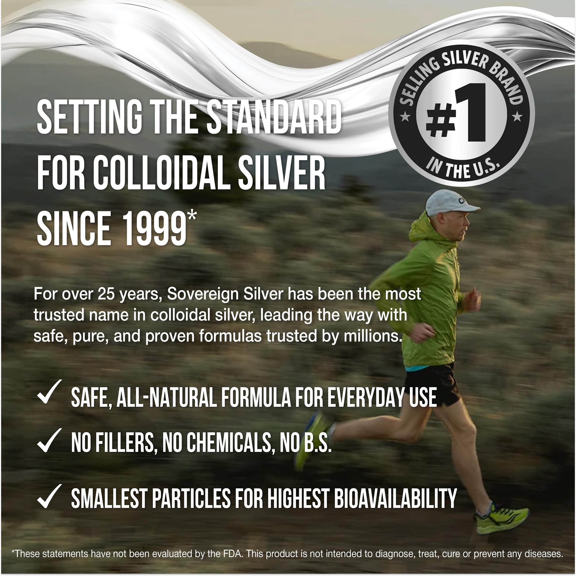 Sovereign Silver gel aplicado en rodilla, soporte calmante para heridas leves