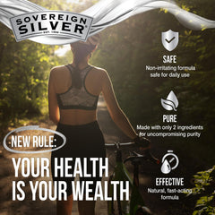 Sovereign Silver gota y textura del hidrosol para limpieza nasal suave