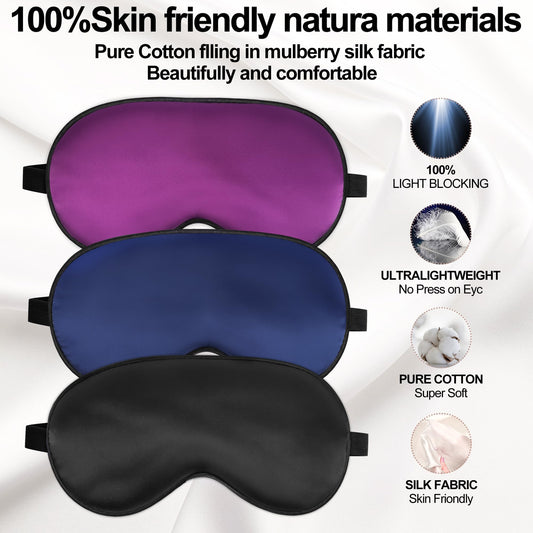 Spacepower antifaz seda dormir-confort suave para uso nocturno.