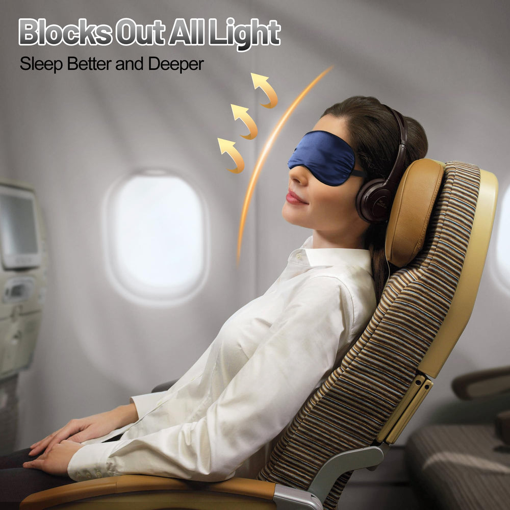 Spacepower antifaz seda ideal-vuelo bloquea la luz en viajes.
