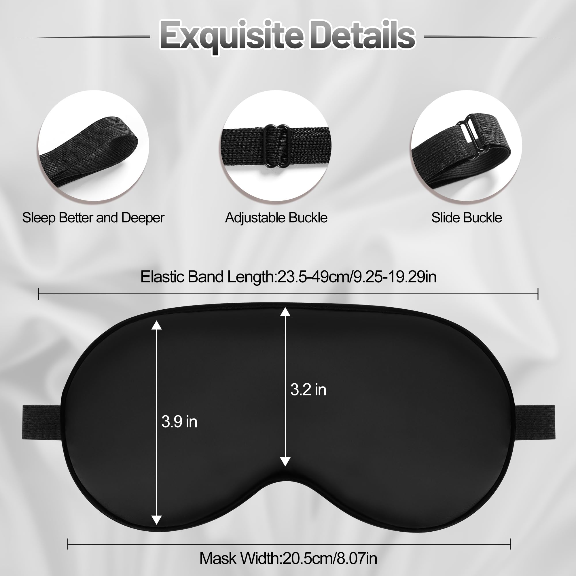 Spacepower máscara seda rosa para viajes y siestas cómodas