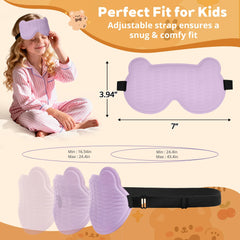 SpacePower mascara niños oso 3D uso en casa, ideal para siestas y descanso.