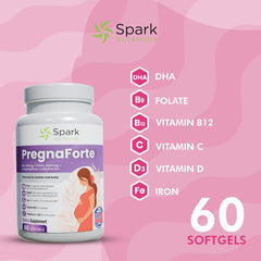 Spark Nutrition primera cápsula en primer plano textura y fácil ingesta