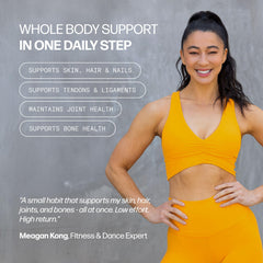 Sparkle Wellness etiqueta con lista de péptidos y beneficios respaldados