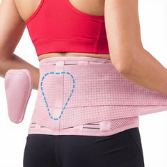 Sparthos faja frontal rosa mostrando ajuste y soporte inmediato
