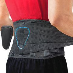 Sparthos vista frontal soporte lumbar con ajuste seguro