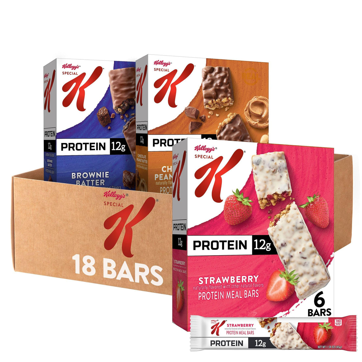 Special K caja frontal mostrando variedad y conveniencia