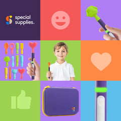 Special Supplies etiqueta que indica materiales de grado alimenticio y seguridad