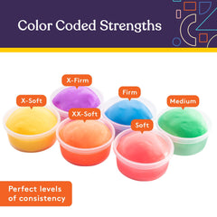 Close-up textura de Special Supplies putty que muestra elasticidad y resistencia para fortalecer manos