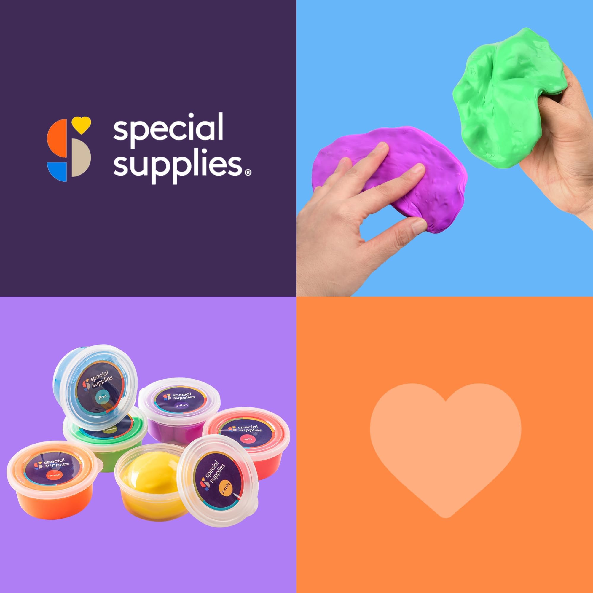 Envase abierto de Special Supplies que revela textura suave y fácil de coger