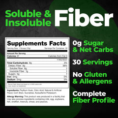 Vaso con Fiberlyze disuelto de Species Nutrition listo para beber y regularidad