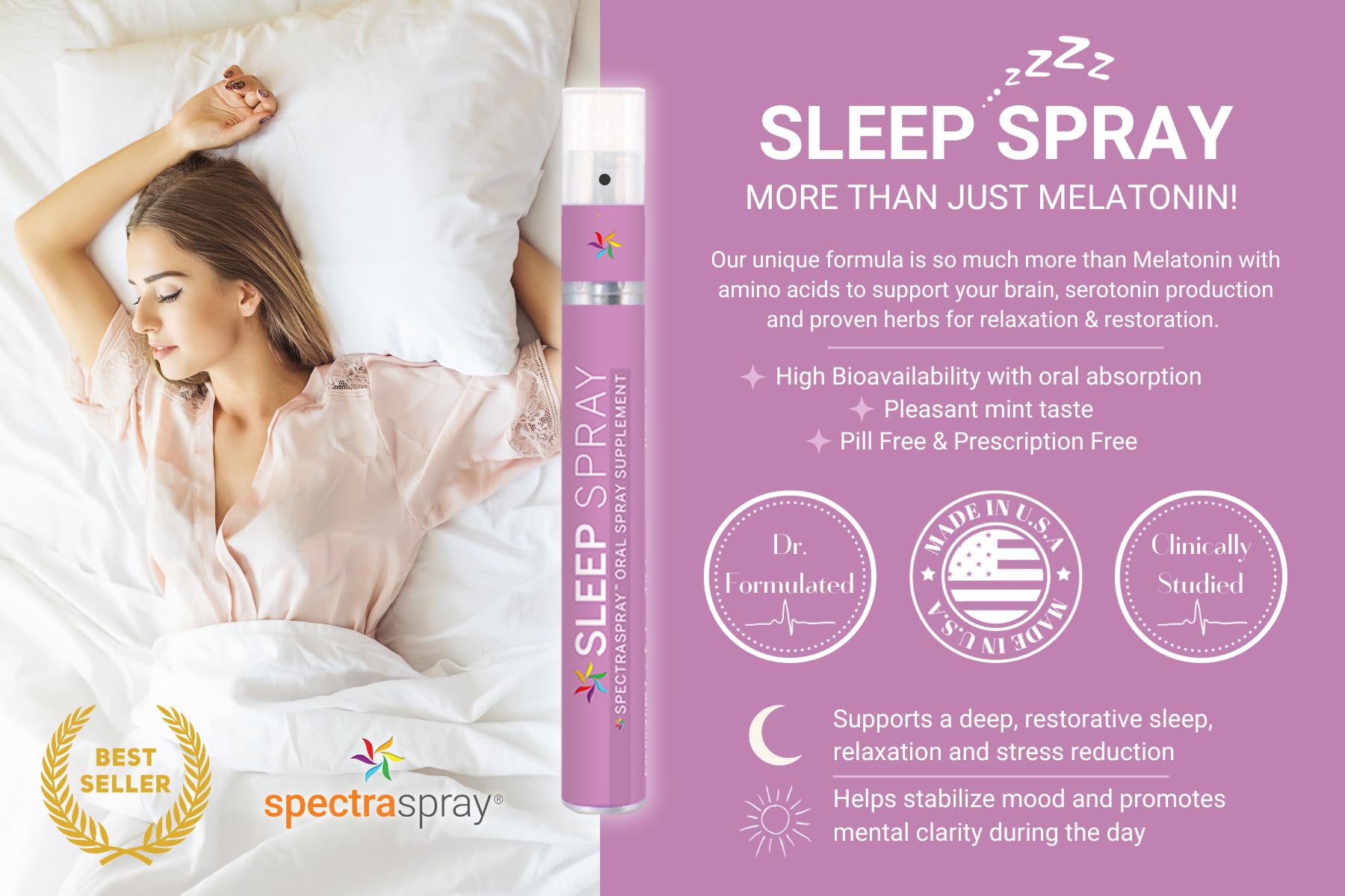 Spectraspray comparado en mano para visualizar tamaño y portabilidad