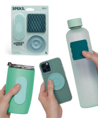 Speks Slabs vista frontal del empaque mostrando el pack verde y beneficios táctiles