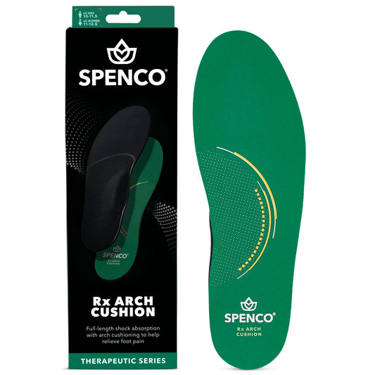 Spenco plantilla vista frontal mostrando forma completa y confort