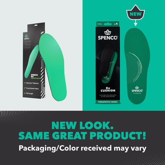 Spenco textura de espuma Spencore que absorbe impactos para confort