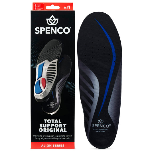 Spenco plantilla frente del producto muestra soporte firme